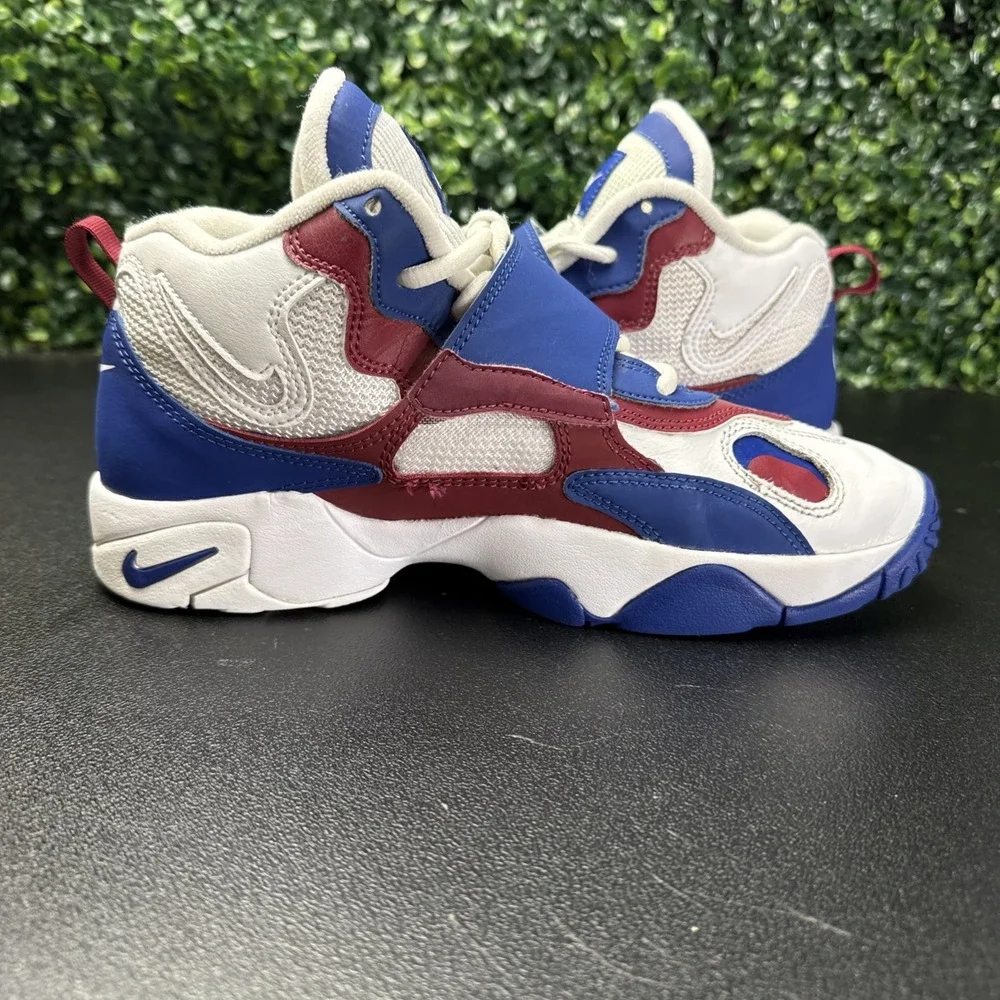 Nike Air Speed Turf Max 96 Shoes Boys Size 7Y White Blue Red Sneakers DZ4449-100